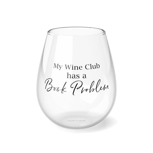 Book Problem Stemless Wine Glass, 11.75oz