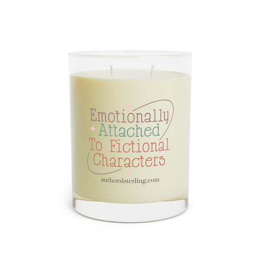 Emotionally Attached to Fictional Characters Scented Candle - Full Glass, 11oz